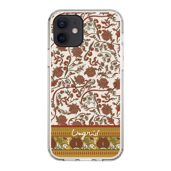 Slim Protection Case［ Ungrid - VintageFlower - Red ］