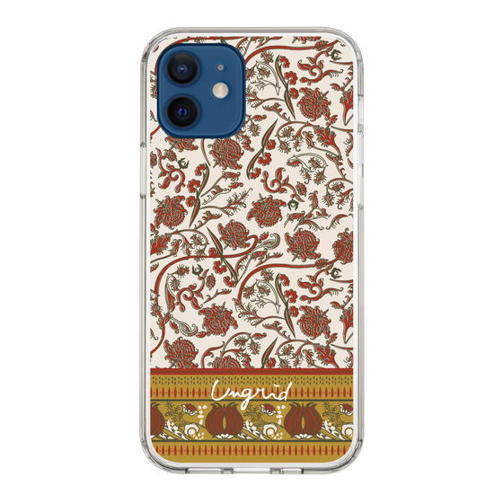 Slim Protection Case［ Ungrid - VintageFlower - Red ］