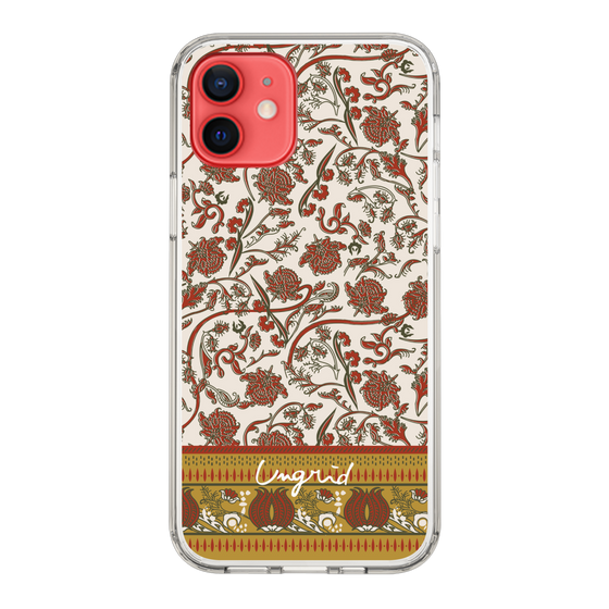 Slim Protection Case［ Ungrid - VintageFlower - Red ］