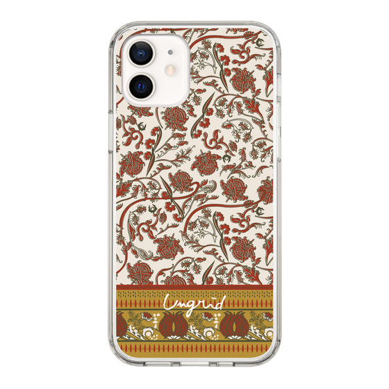 Slim Protection Case［ Ungrid - VintageFlower - Red ］