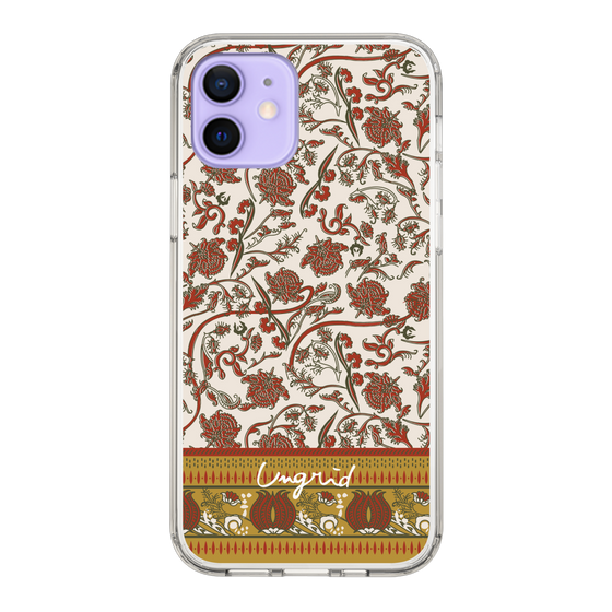 Slim Protection Case［ Ungrid - VintageFlower - Red ］