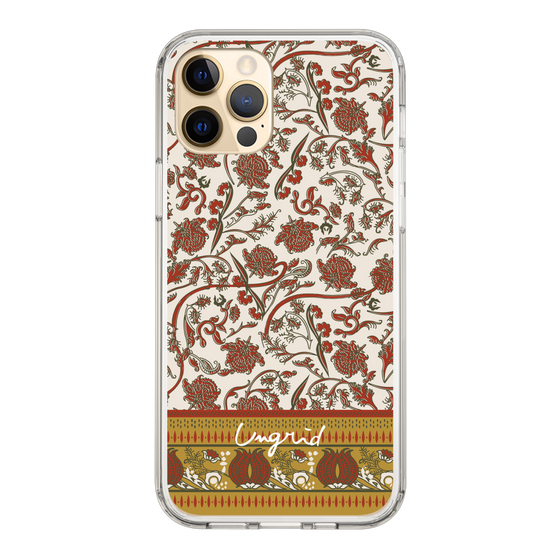 Slim Protection Case［ Ungrid - VintageFlower - Red ］