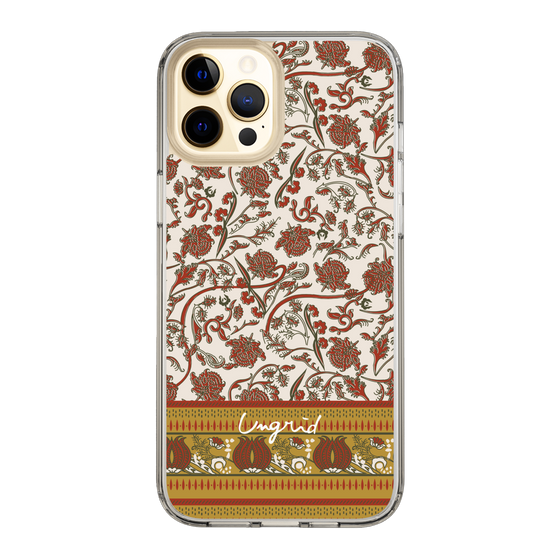 Slim Protection Case［ Ungrid - VintageFlower - Red ］