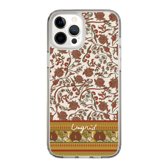 Slim Protection Case［ Ungrid - VintageFlower - Red ］