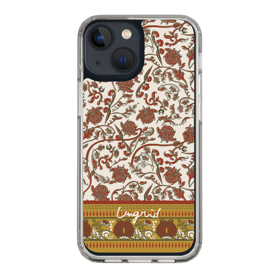 Slim Protection Case［ Ungrid - VintageFlower - Red ］