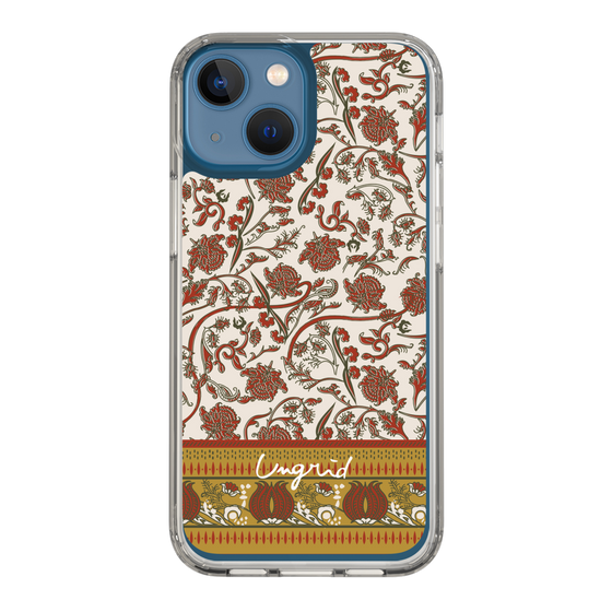 Slim Protection Case［ Ungrid - VintageFlower - Red ］
