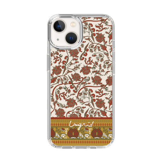 Slim Protection Case［ Ungrid - VintageFlower - Red ］