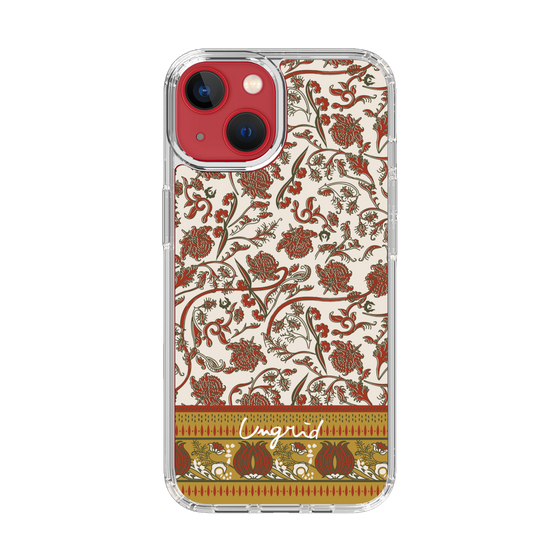 Slim Protection Case［ Ungrid - VintageFlower - Red ］