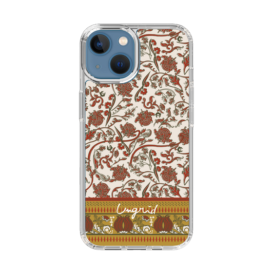 Slim Protection Case［ Ungrid - VintageFlower - Red ］