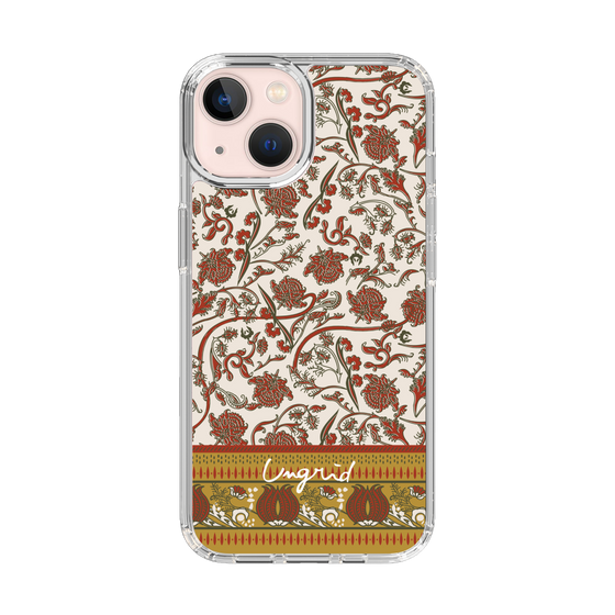 Slim Protection Case［ Ungrid - VintageFlower - Red ］