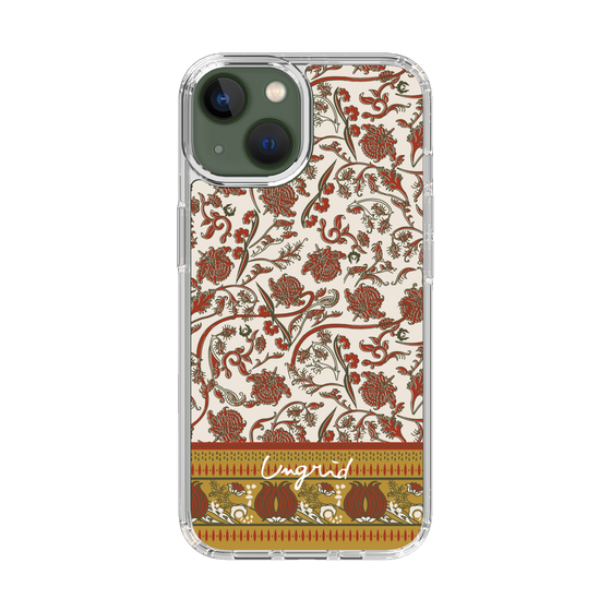 Slim Protection Case［ Ungrid - VintageFlower - Red ］