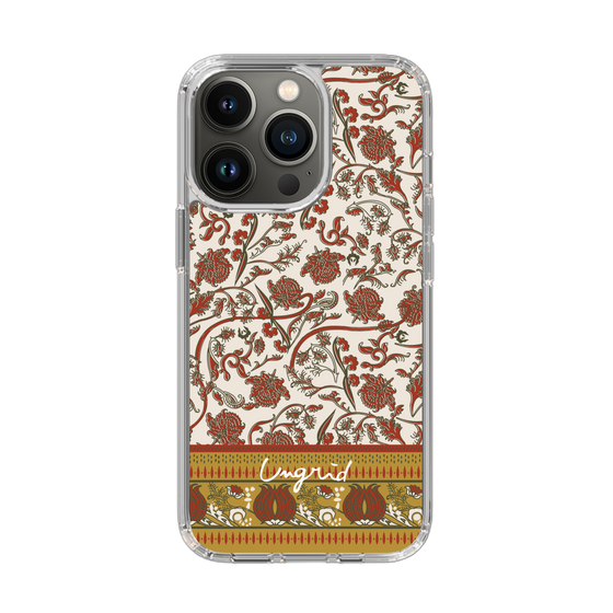 Slim Protection Case［ Ungrid - VintageFlower - Red ］