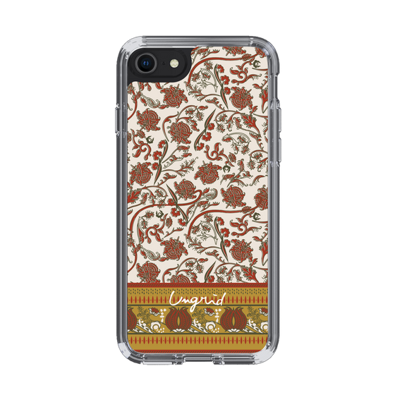 Slim Protection Case［ Ungrid - VintageFlower - Red ］
