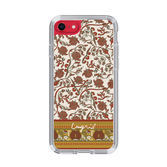 Slim Protection Case［ Ungrid - VintageFlower - Red ］