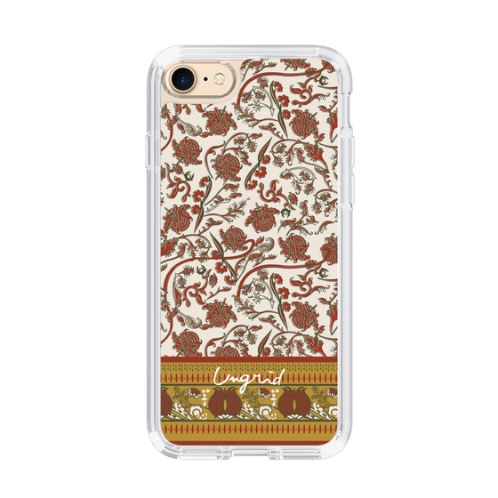 Slim Protection Case［ Ungrid - VintageFlower - Red ］