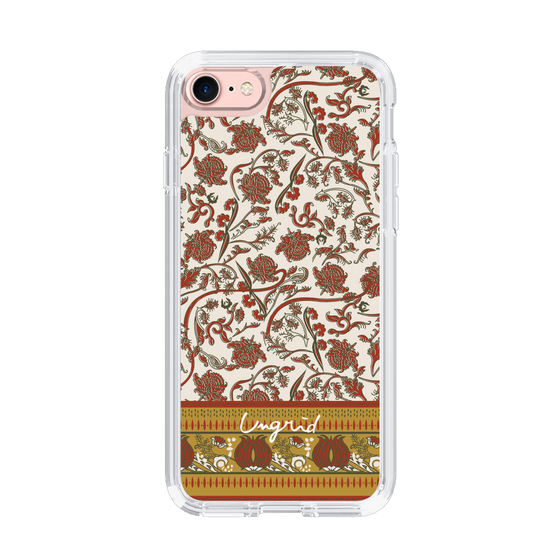 Slim Protection Case［ Ungrid - VintageFlower - Red ］
