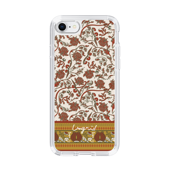 Slim Protection Case［ Ungrid - VintageFlower - Red ］