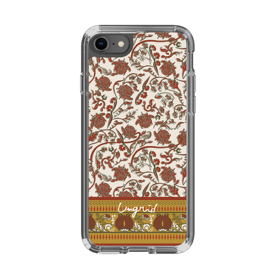 Slim Protection Case［ Ungrid - VintageFlower - Red ］