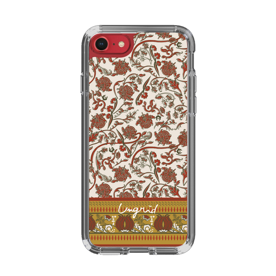 Slim Protection Case［ Ungrid - VintageFlower - Red ］
