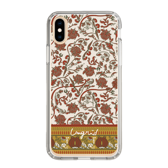 Slim Protection Case［ Ungrid - VintageFlower - Red ］