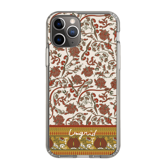 Slim Protection Case［ Ungrid - VintageFlower - Red ］