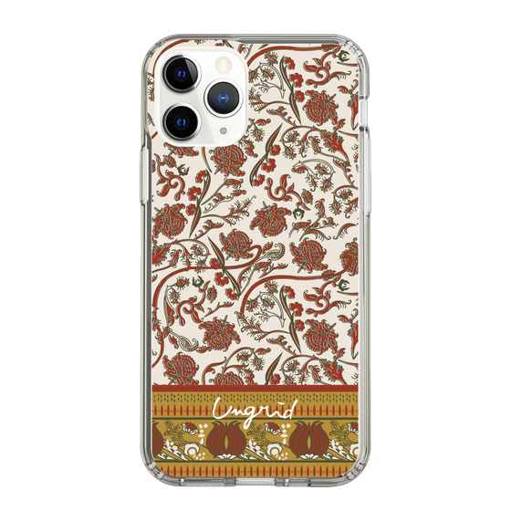 Slim Protection Case［ Ungrid - VintageFlower - Red ］