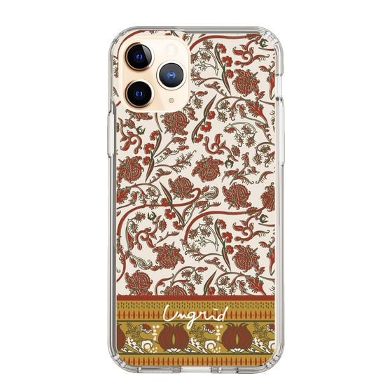 Slim Protection Case［ Ungrid - VintageFlower - Red ］