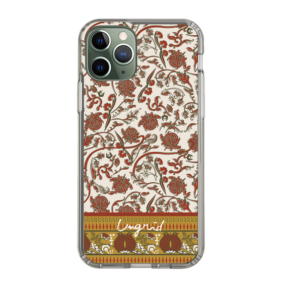 Slim Protection Case［ Ungrid - VintageFlower - Red ］