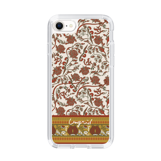 Slim Protection Case［ Ungrid - VintageFlower - Red ］