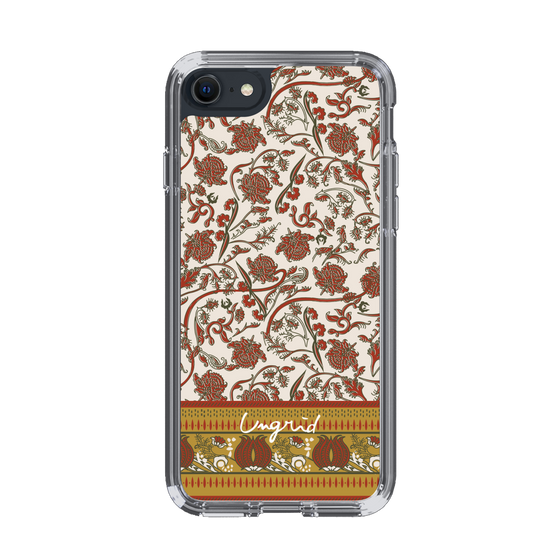 Slim Protection Case［ Ungrid - VintageFlower - Red ］