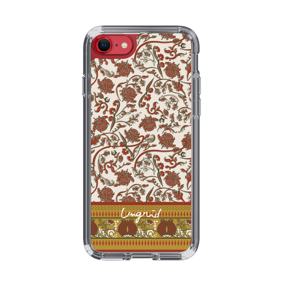 Slim Protection Case［ Ungrid - VintageFlower - Red ］
