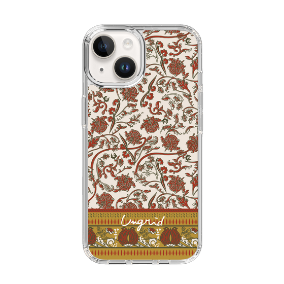 Slim Protection Case［ Ungrid - VintageFlower - Red ］