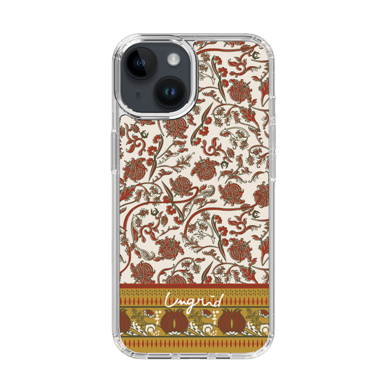 Slim Protection Case［ Ungrid - VintageFlower - Red ］