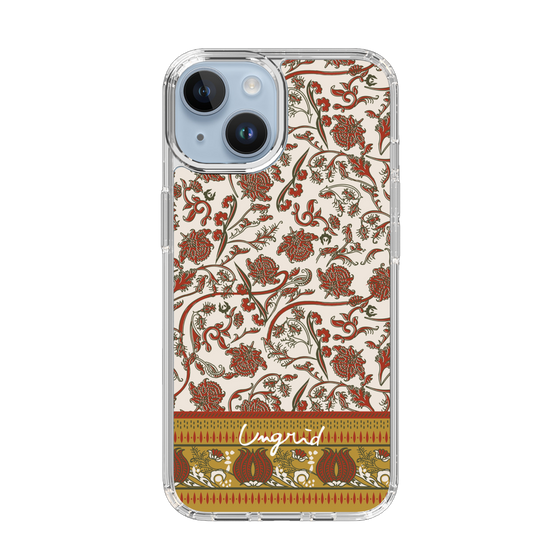 Slim Protection Case［ Ungrid - VintageFlower - Red ］