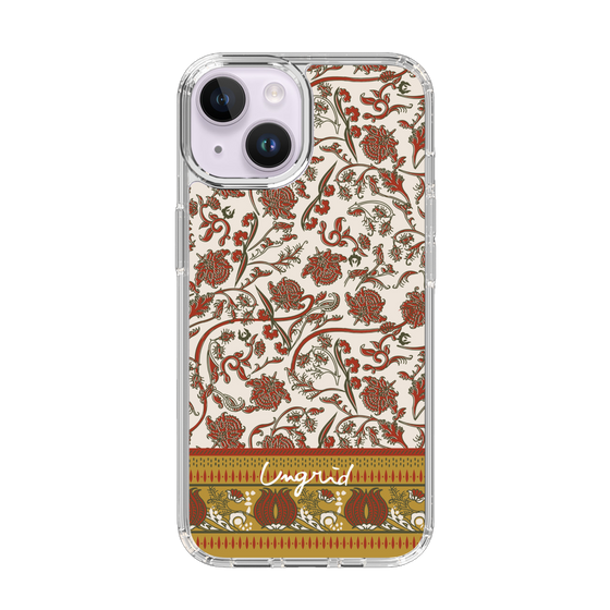 Slim Protection Case［ Ungrid - VintageFlower - Red ］