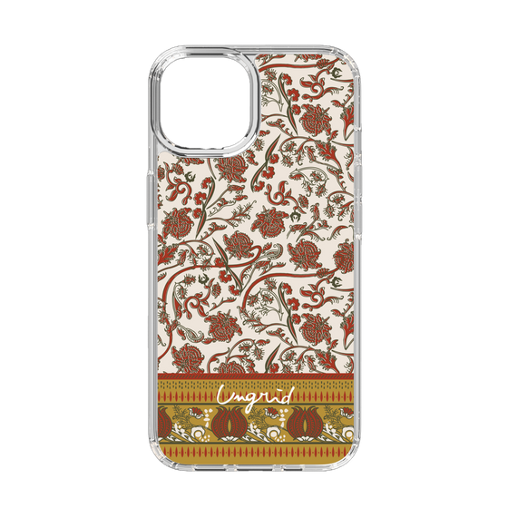 Slim Protection Case［ Ungrid - VintageFlower - Red ］