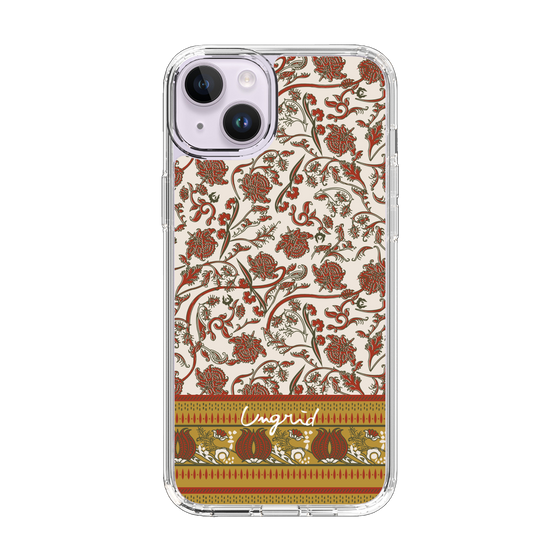 Slim Protection Case［ Ungrid - VintageFlower - Red ］