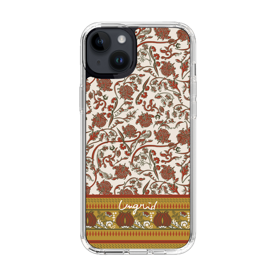 Slim Protection Case［ Ungrid - VintageFlower - Red ］