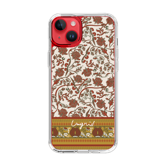 Slim Protection Case［ Ungrid - VintageFlower - Red ］