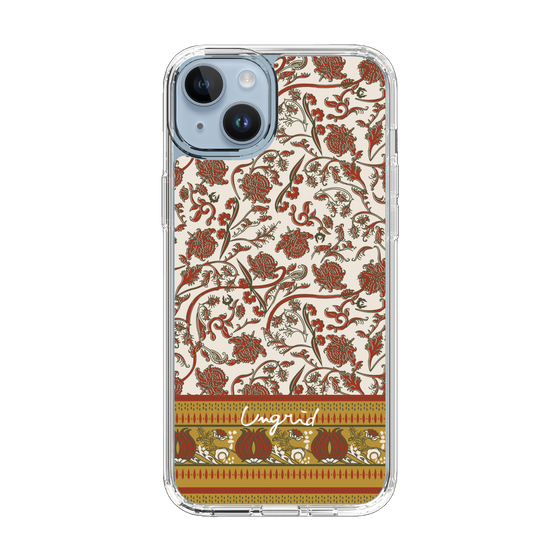 Slim Protection Case［ Ungrid - VintageFlower - Red ］