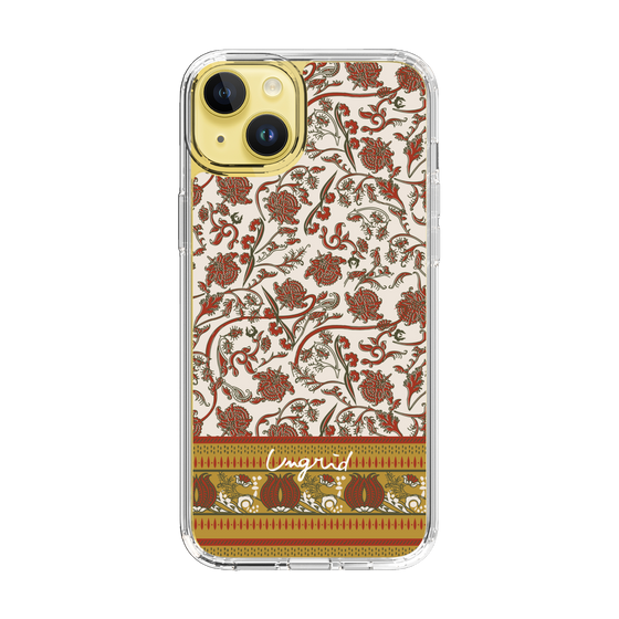 Slim Protection Case［ Ungrid - VintageFlower - Red ］