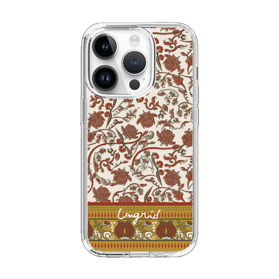Slim Protection Case［ Ungrid - VintageFlower - Red ］