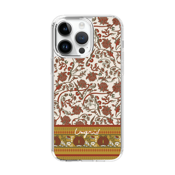 Slim Protection Case［ Ungrid - VintageFlower - Red ］