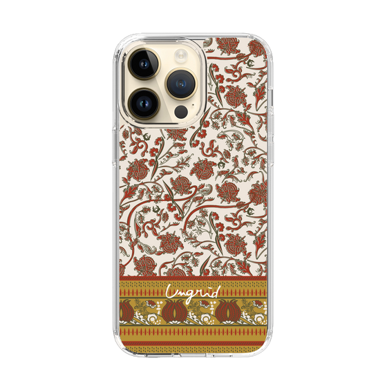 Slim Protection Case［ Ungrid - VintageFlower - Red ］