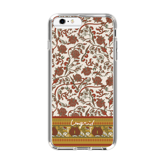 Slim Protection Case［ Ungrid - VintageFlower - Red ］