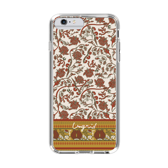 Slim Protection Case［ Ungrid - VintageFlower - Red ］