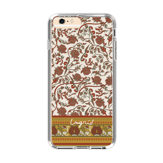 Slim Protection Case［ Ungrid - VintageFlower - Red ］