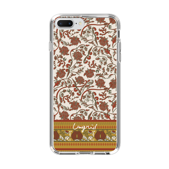 Slim Protection Case［ Ungrid - VintageFlower - Red ］