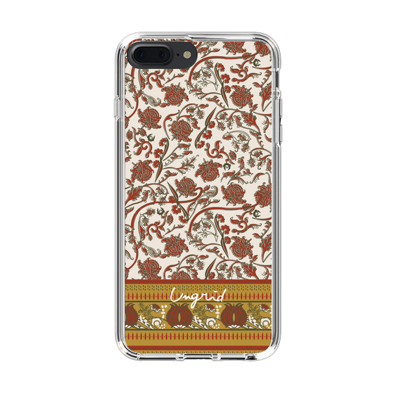 Slim Protection Case［ Ungrid - VintageFlower - Red ］