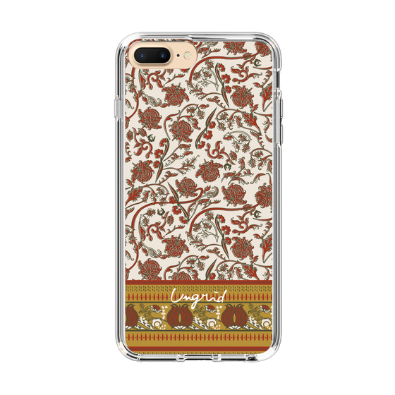 Slim Protection Case［ Ungrid - VintageFlower - Red ］